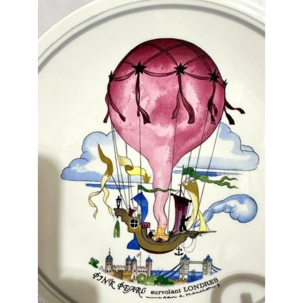 Villeroy & Boch Le Ballon Fine Porcelain Salad/Dessert Plate Pink Pearl Londres